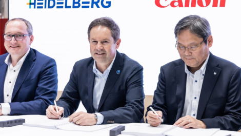 Heidelberg and Canon put pen to paper confirming partnership