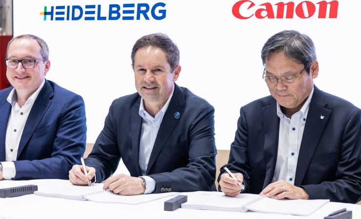 Heidelberg and Canon put pen to paper confirming partnership