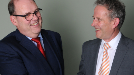 Stuart Murphy (left) succeeds James Boughton as Chairman of Picon