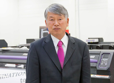 Sakae Sagane, chairman of Mimaki Europe, retires