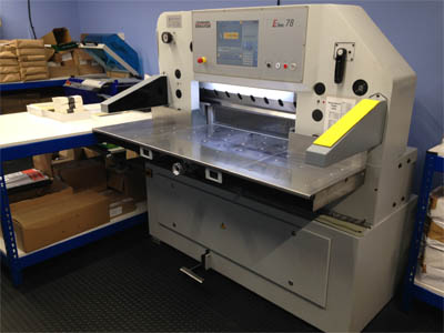 New Schneider guillotine installed at John Brailsford printers